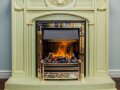 Электрокамин Dimplex Florence - Слоновая кость с патиной с очагом Chesford 3