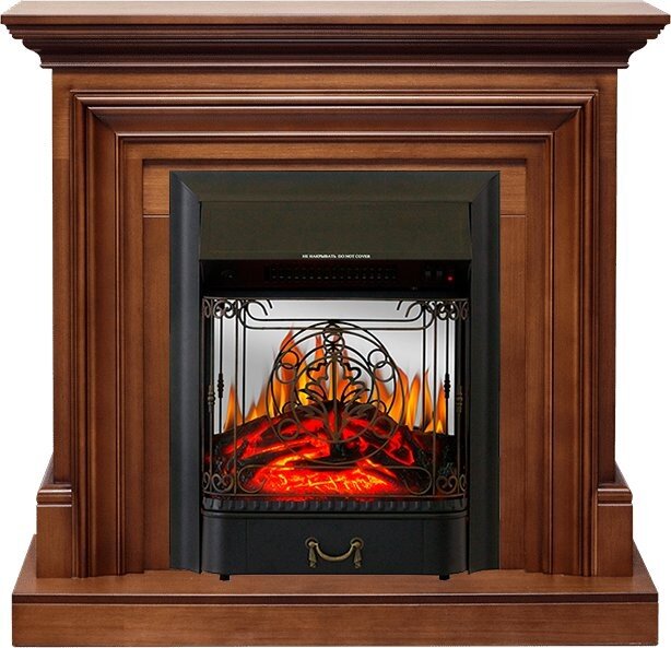 Электрокамин Royal Flame Bradford - Орех с очагом Majestic FX M Black