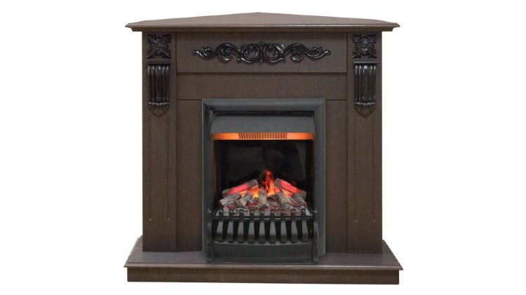 Камин электрический RealFlame Dominica Corner STD DN c очагом 3D Oregan