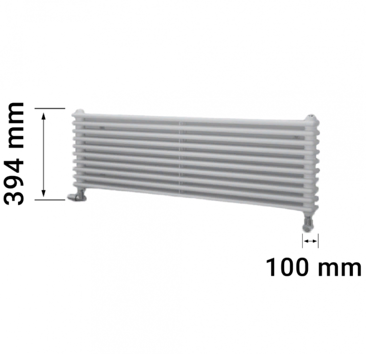 Zehnder Charleston Turned T3150\8 секций радиатор нижнее подключение