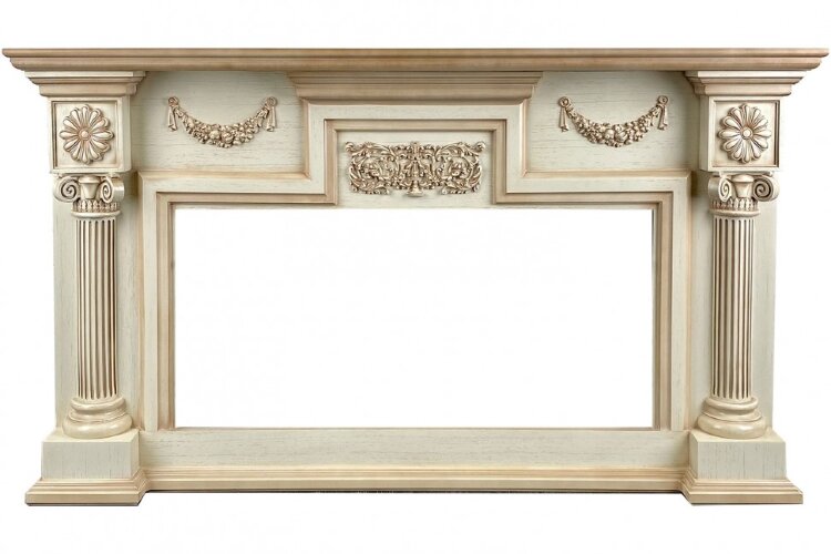 Royal Flame London - Слоновая кость с патиной (Ширина 1490 мм)