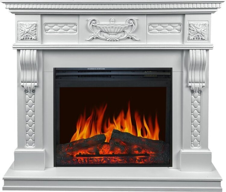 Каминокомплект Royal Flame Corsica - Матовый белый (Высота 1110мм) с очагом Jupiter FX New