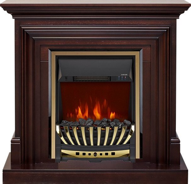 Электрокамин Royal Flame Bradford - Темный дуб с очагом Aspen Gold