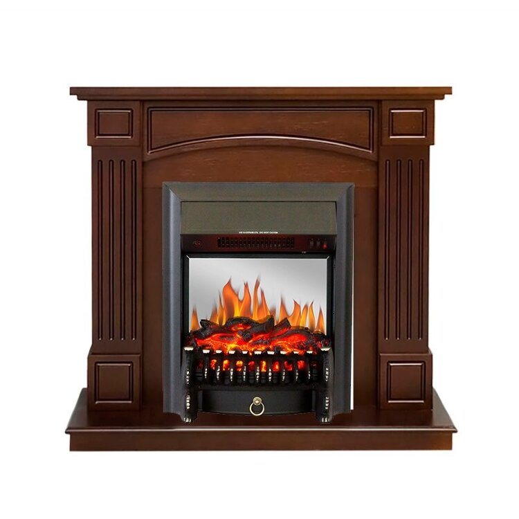 Электрокамин Royal Flame Boston - Темный дуб (Высота 925см) с очагом Fobos FX M Black