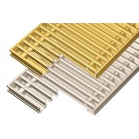 Techno РРА 200х1500 решетка для радиатора золото