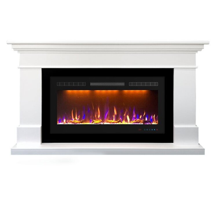 Электрокамин Royal Flame California 36/40 - Белый с очагом Crystal 36 RF