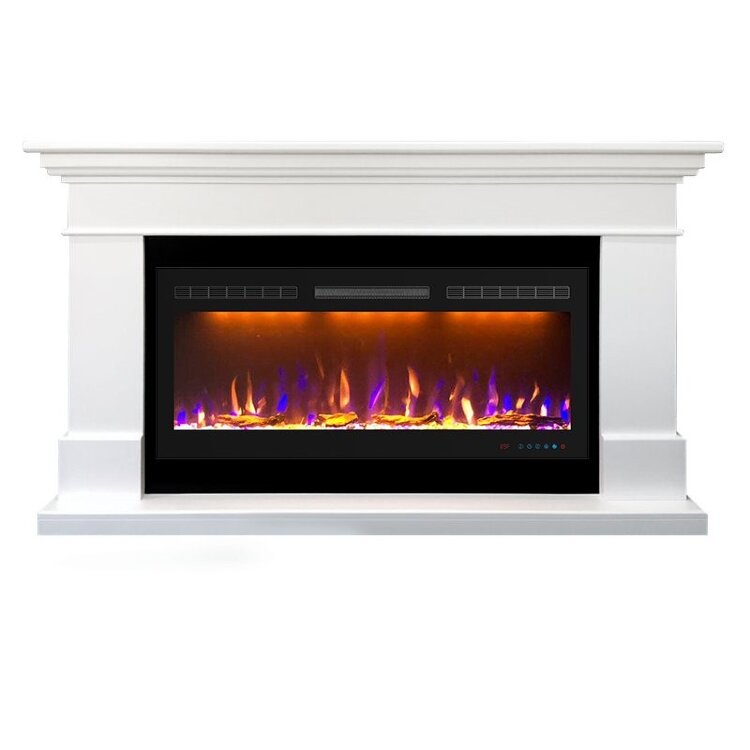 Электрокамин Royal Flame California 36/40 - Белый с очагом Crystal 40 RF