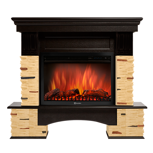 Портал Firelight Pietra Nuovo 25 сланец натуральный, шпон темный дуб