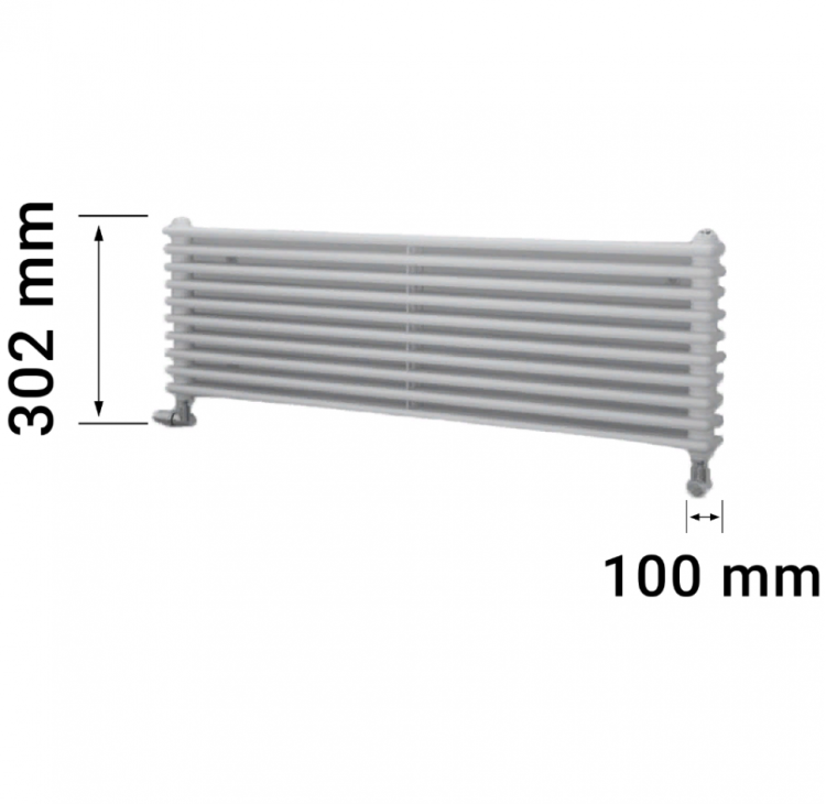 Zehnder Charleston Turned T3180\6 секций радиатор нижнее подключение