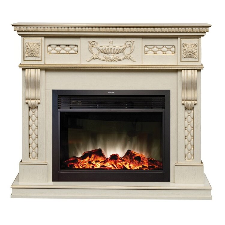 Камин электрический RealFlame Corsica Lux WT с Moonblaze LUX BL 2