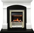 Электрокамин Dimplex Langford - Белый с черным с очагом Cavendish 1