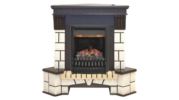 Камин электрический RealFlame Stone Corner STD c очагом 3D Oregan