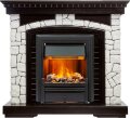 Электрокамин Dimplex Glasgow - Венге / Белый с очагом Brookline Black 1