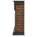 Портал Firelight Bricks WOOD 25 камень темный, шпон венге 3