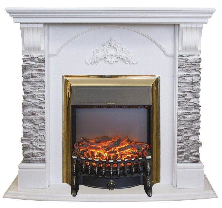 Камин электрический RealFlame Athena GR WT с Fobos S BR