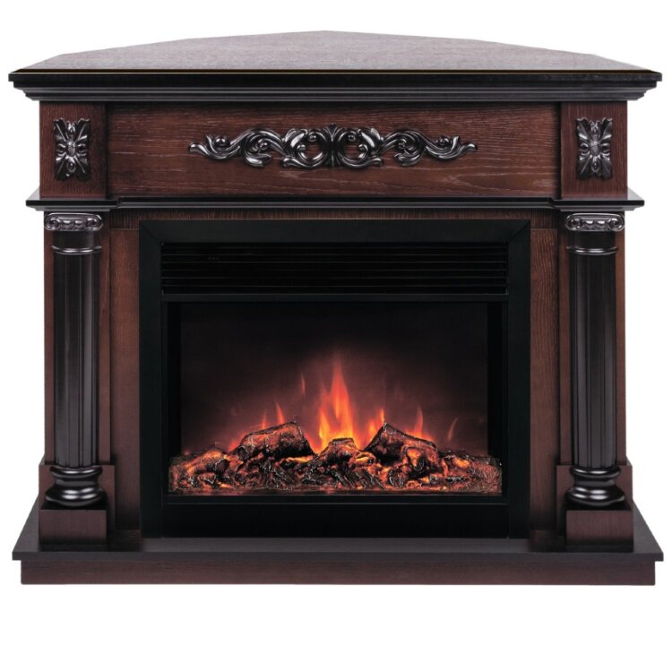 Камин электрический RealFlame Silvia Corner 26 AO c очагом Moonblaze LUX S BL