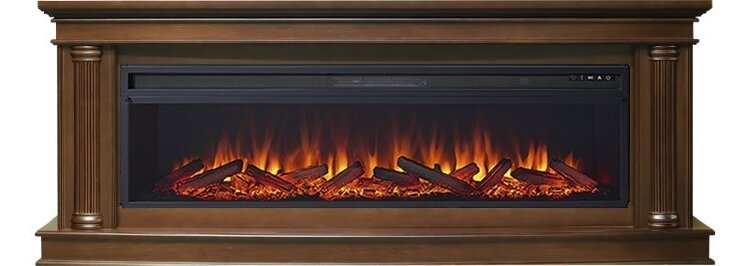 Электрокамин Royal Flame Rome 60 - Каштан с очагом Vision 60 LOG LED