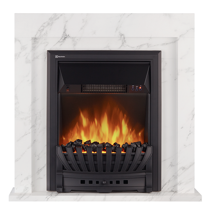 Портал Firelight Simple Classic белый мрамор