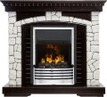 Электрокамин Dimplex Glasgow - Венге / Белый с очагом Flagstaff 1