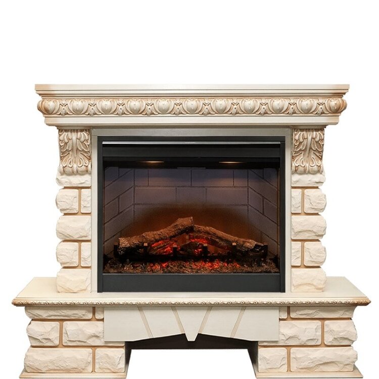 Электрокамин Dimplex Pierre Luxe Lord - Слоновая кость/Шампань с очагом Symphony 26'' DF2608-INT