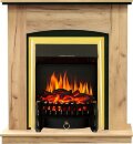 Электрокамин Royal Flame Barcelona (разборный) - Дуб золотой с очагом Fobos FX Brass 1