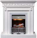 Электрокамин Dimplex Valletta - Белый (Ширина 1040 мм) с очагом Danville Chrome FB2 1