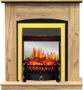 Электрокамин Royal Flame Barcelona (разборный) - Дуб золотой с очагом Fobos FX M Brass 1