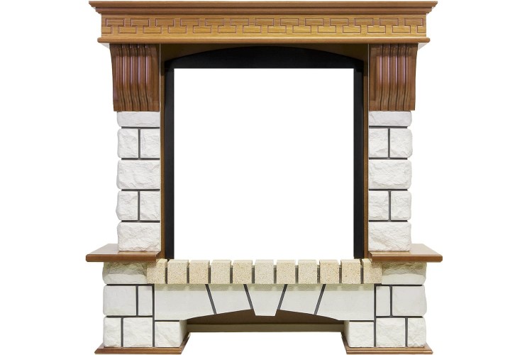 Dimplex Pierre Luxe Gannon камень белый/дуб