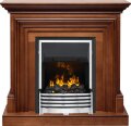 Электрокамин Dimplex Bradford - Орех с очагом Flagstaff 1