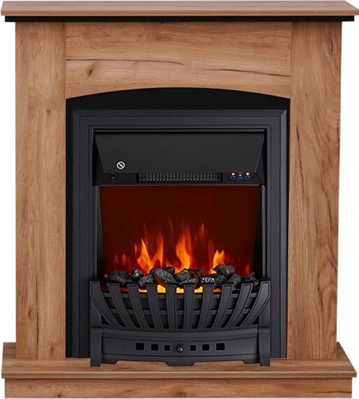 Электрокамин Royal Flame Barcelona (разборный) - Дуб табачный с очагом Aspen Black