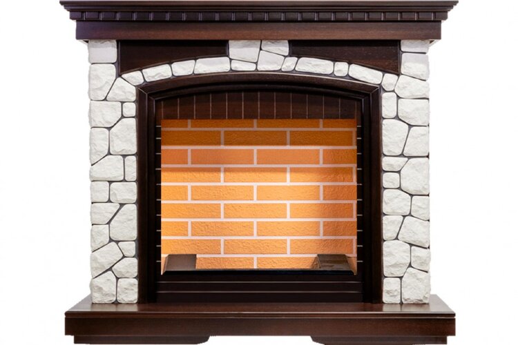 Dimplex Glasgow - Темный дуб/Белый (Высота 1080 мм)