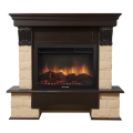 Портал Firelight Forte 25S камень бежевый, темный дуб 1