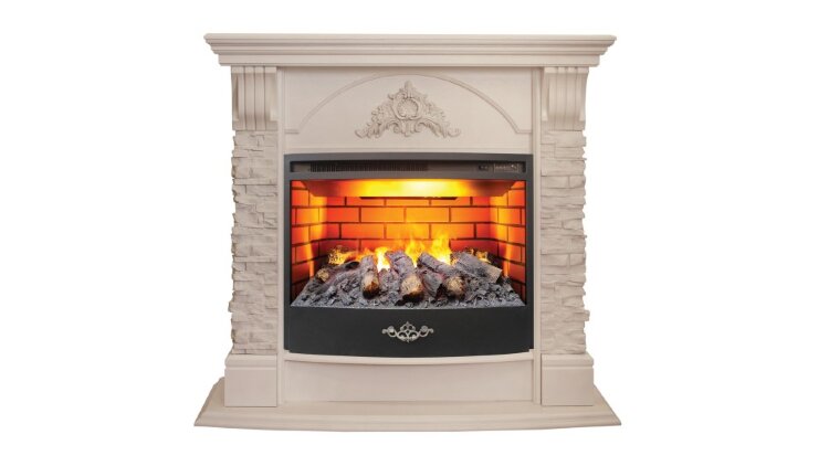Камин электрический RealFlame Athena 25,5 WT c очагом FireStar 25,5 3D