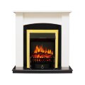 Электрокамин Royal Flame Baltimore - Слоновая кость, черный с очагом Fobos FX Brass 1