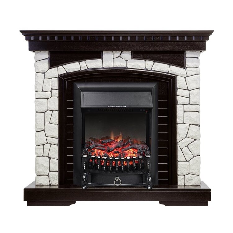 Электрокамин Royal Flame Glasgow - Венге / Белый с очагом Fobos FX Black