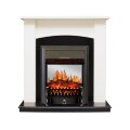 Электрокамин Royal Flame Baltimore - Слоновая кость, черный с очагом Fobos FX M Black 1