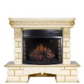 Электрокамин Royal Flame Pierre Luxe LORD - Слоновая кость / Белый с очагом Dioramic 28 LED FX 1