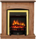 Электрокамин Royal Flame Barcelona (разборный) - Дуб табачный с очагом Fobos FX Brass 1