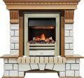 Электрокамин Dimplex Pierre Luxe - Дуб / Белый с очагом Cavendish 1