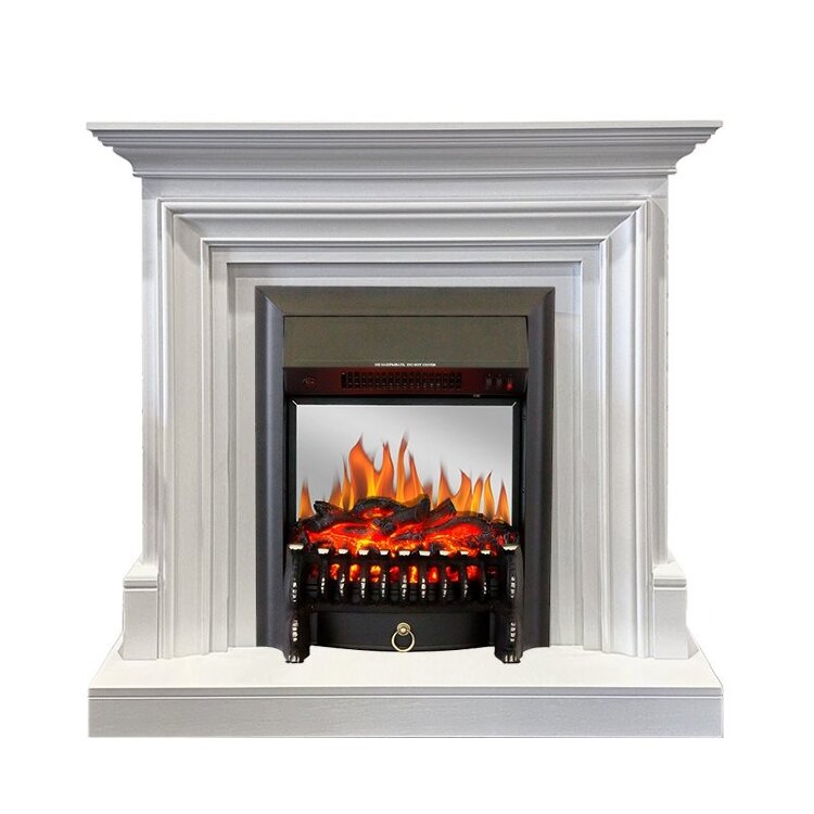 Электрокамин Royal Flame Bradford - Белый с очагом Fobos FX M Black