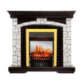 Электрокамин Royal Flame Glasgow - Венге / Белый с очагом Fobos FX M Brass 1