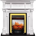Электрокамин Royal Flame Oxford - Белый с очагом Fobos FX M Brass 1