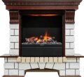 Электрокамин Dimplex Pierre Luxe - Темный дуб / Белый с очагом Albany 1
