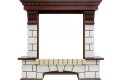 Электрокамин Dimplex Pierre Luxe - Темный дуб / Белый с очагом Albany 2