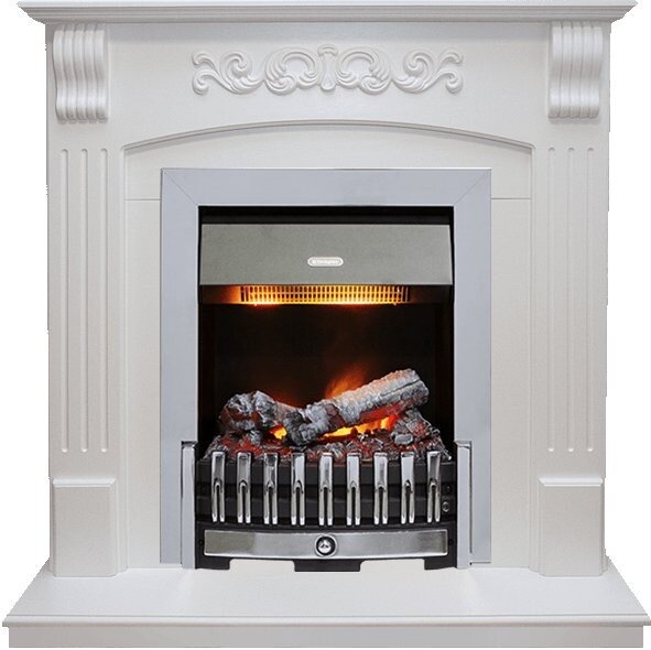 Электрокамин Dimplex Sorrento - Белый дуб с очагом Danville Chrome FB2