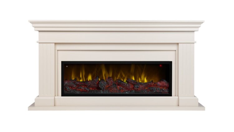 Камин электрический RealFlame Ontario 42 WT с очагом Beverly 1000