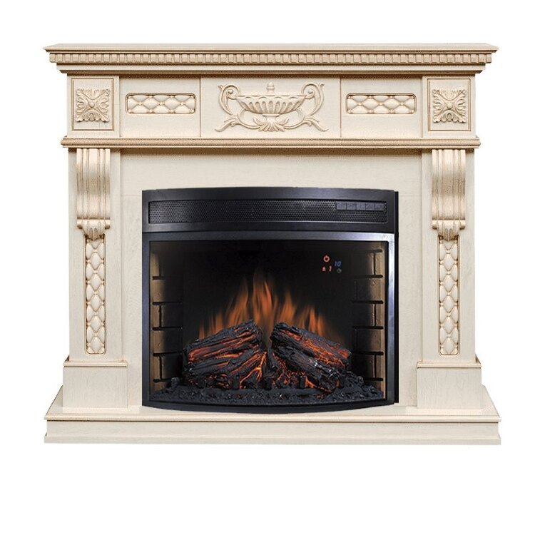 Электрокамин Royal Flame Corsica - Слоновая кость с патиной с очагом Dioramic 28 LED FX