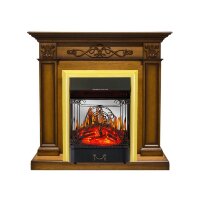 Каминокомплект Royal Flame Verona - Дуб антик с очагом Majestic FX M Brass