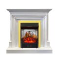 Электрокамин Royal Flame Bradford - Белый с очагом Majestic FX M Brass 1