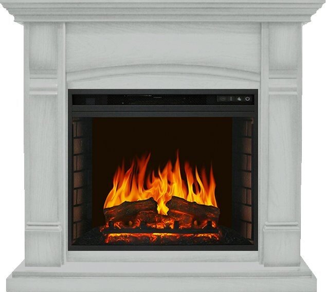 Электрокамин Royal Flame Manchester - Белый с очагом Vision 23 EF LED FX